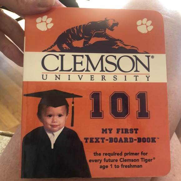 CLEMSON UNIVERSITY 101 MY FIRST TEXT BOARD BOOK - Picture 1 of 10